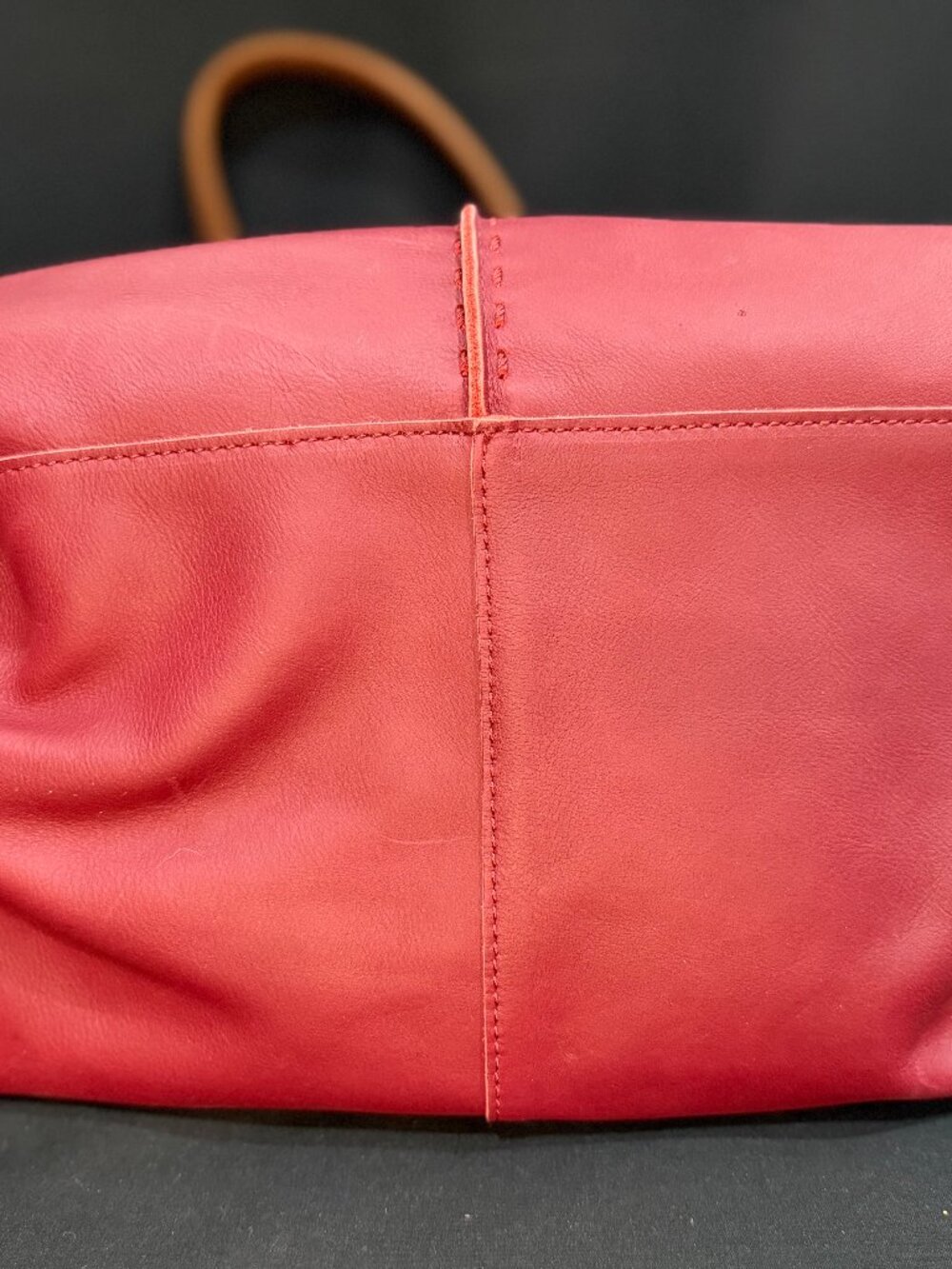 The Sak Large Tote (Los Feliz Collection). New. No tags. Red and Brown Leather - Picture 6 of 8